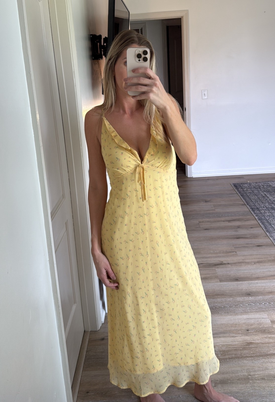 New Women’s spring fashion finds from Walmart, including this butter yellow dress omg @walmartstyle #walmartpartner #walmartstyle 