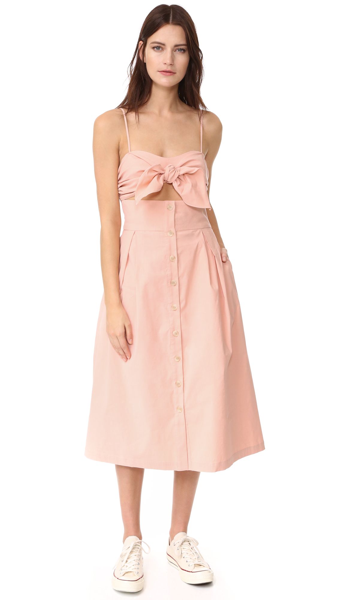 Tie Front Cutout Dress | Shopbop