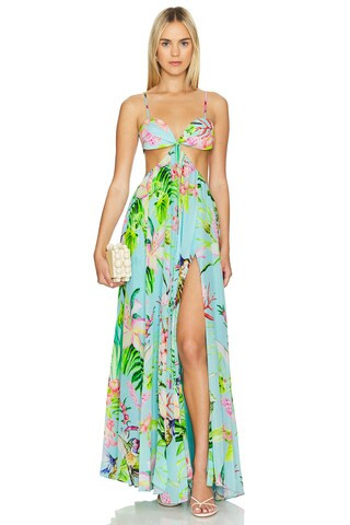 ROCOCO SAND Maxi Dress in Turquoise from Revolve.com | Revolve Clothing (Global)