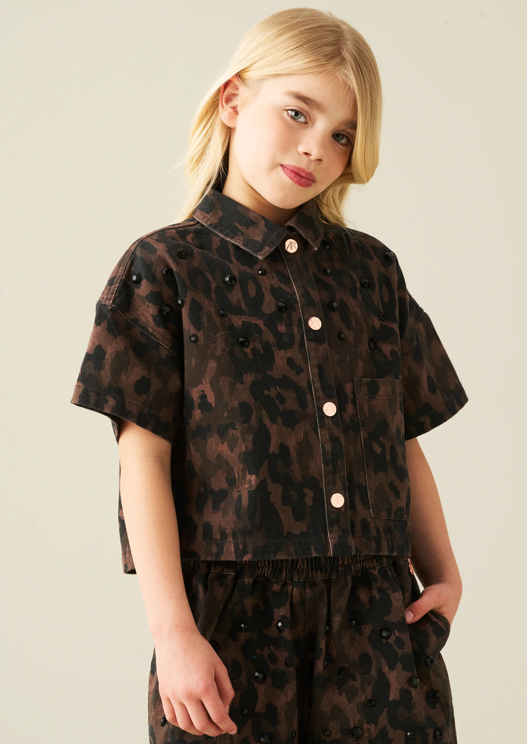 Zeta Leopard Shirt | Angel and Rocket