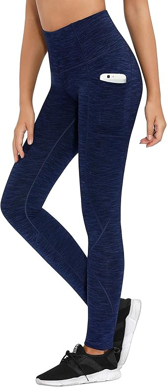 LifeSky Yoga Pants for Women, High Waisted Tummy Control Workout Leggings with Pockets, 4 Way Str... | Amazon (US)