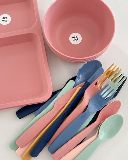 all new and bpa free plates bowls and utensils / silverware from @target pillowfort #targetkids #bpafree #targetfinds #kids #forks #plates #bowls #kidsutensils #pillowfort 

#LTKhome #LTKkids #LTKfamily