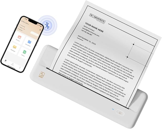 HPRT Wireless Portable Printer - Bluetooth Thermal Printer for Travel, Mobile Office, School, Hom... | Amazon (US)