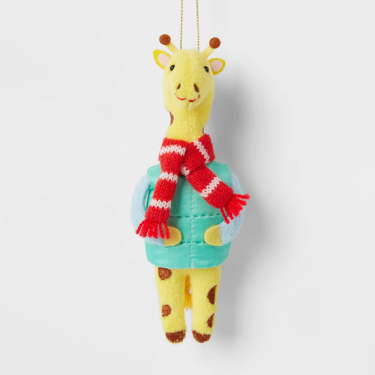 Fabric Giraffe with Green Puffer Vest Christmas Tree Ornament - Wondershop™ | Target