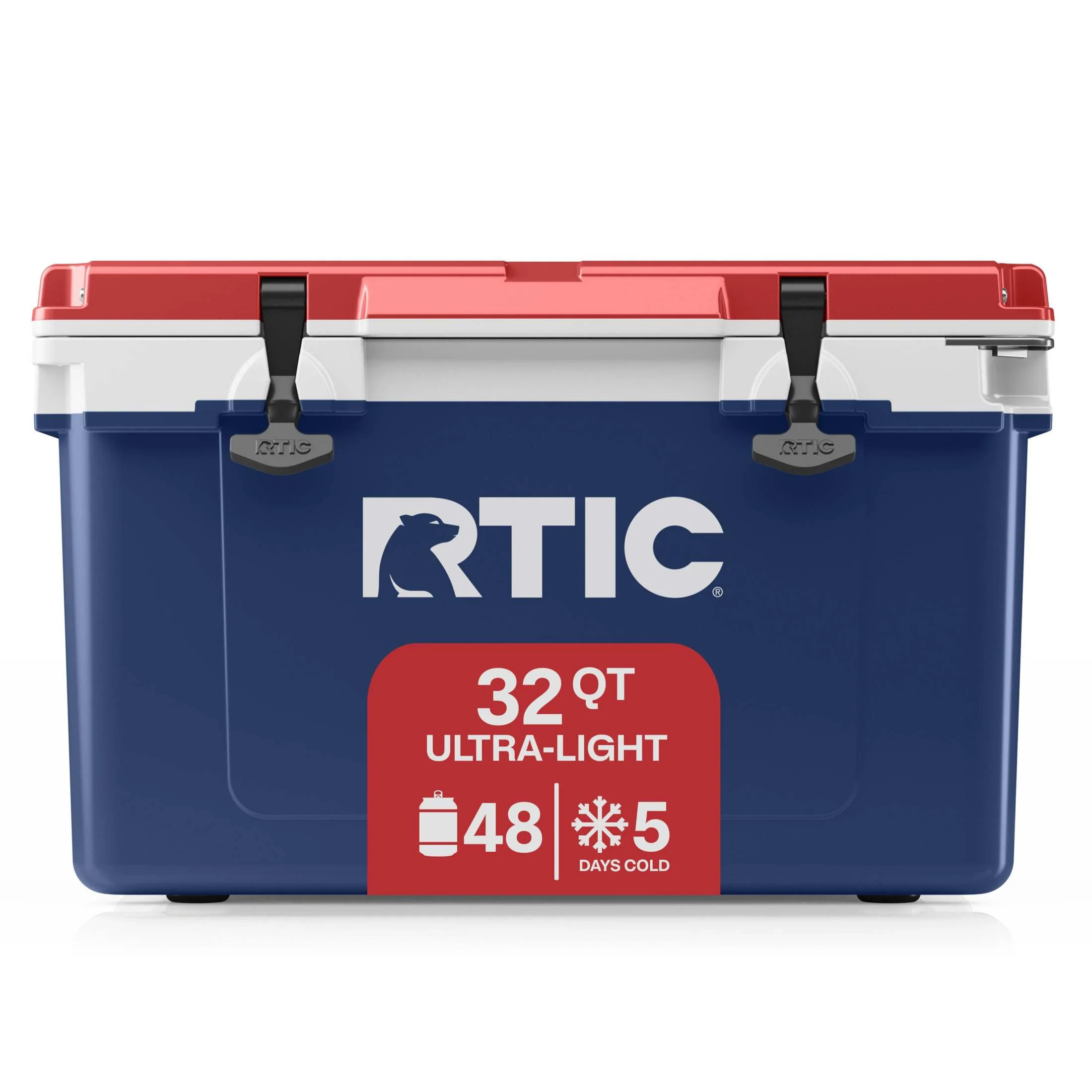 RTIC 32 QT Ultra-Light Hard-Sided Ice Chest Cooler, Fits 48 Cans, Patriot | Walmart (US)