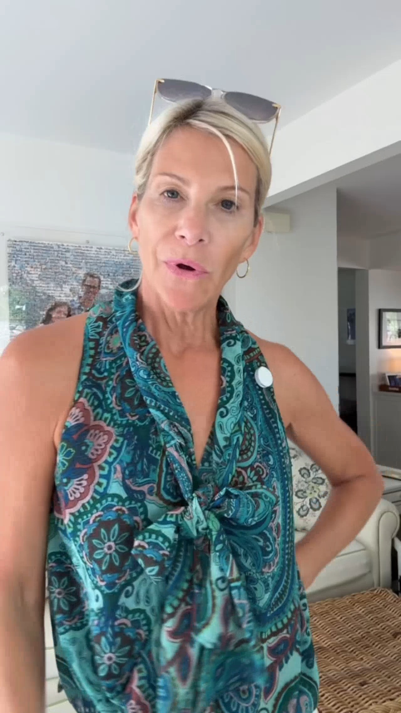 Bing says it’s a keeper… and I agree. 😂💕

I had a feeling my husband was going to love this top, so I made him give me his verdict. The colors are so good, the fit is flattering, and I can already picture it with jeans too. 

 #LTKdayinmylife #LTKgrwm #LTKootd