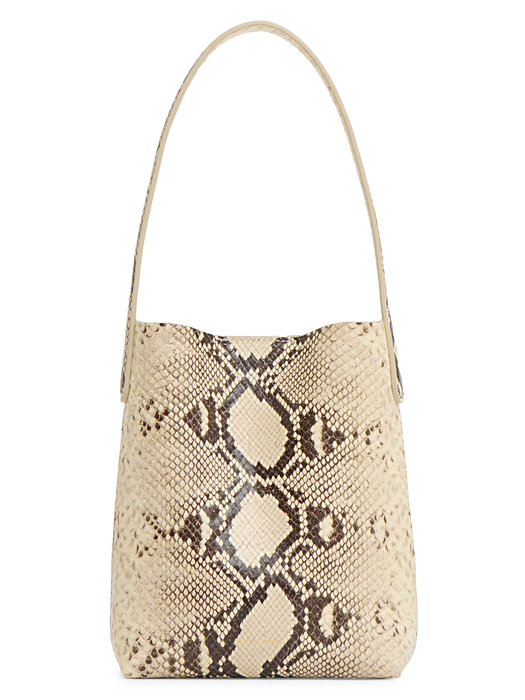 Mansur Gavriel Mini Everyday Snake-Embossed Leather Tote Bag | Saks Fifth Avenue | Saks Fifth Avenue