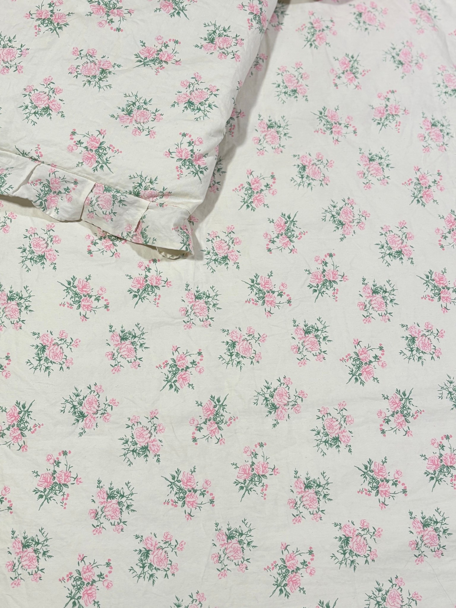  100% Cotton Ruffle Lace Bedding Set for Girls