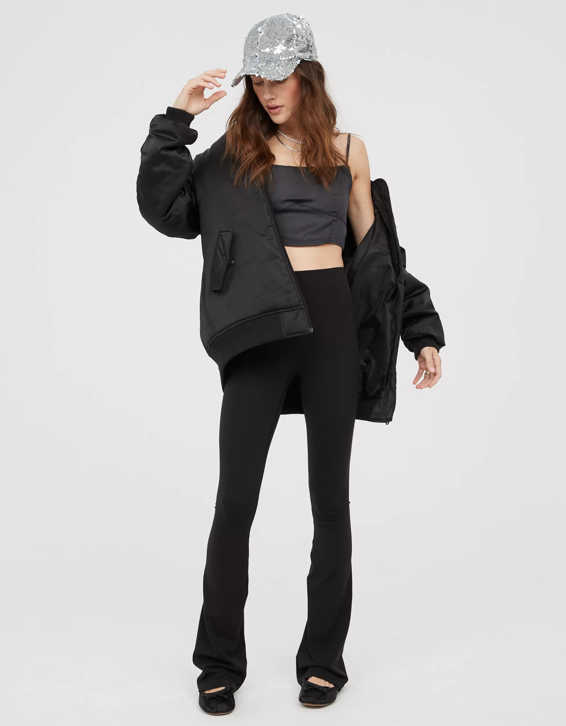 OFFLINE By Aerie Real Me XTRA High Waisted Bootcut Legging | American Eagle Outfitters (US & CA)