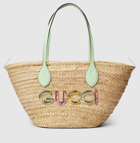 Summer Straw bag by Gucci 

#LTKItBag #LTKSeasonal #LTKTravel