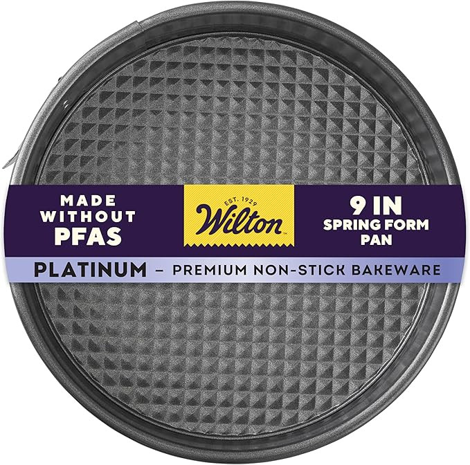 Wilton Platinum Non-Stick 9 Inch Springform Cheesecake Pan, Stainless Steel Bakeware, Made Withou... | Amazon (US)
