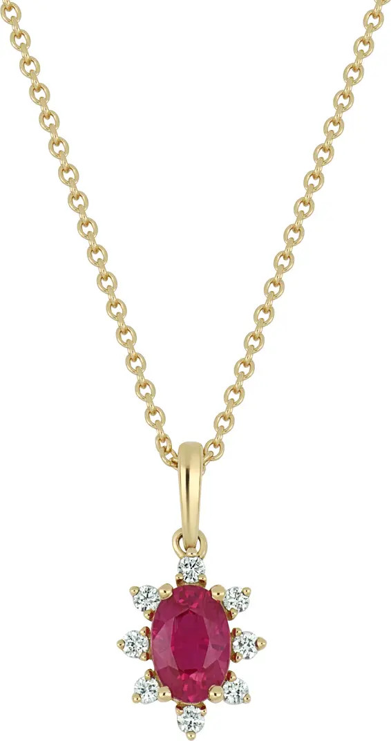 El Mar Ruby & Diamond Pendant Necklace | Nordstrom