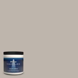 BEHR MARQUEE 8 oz. #PPU18-12 Graceful Gray One-Coat Hide Satin Enamel Interior/Exterior Paint & P... | The Home Depot