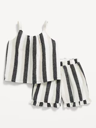 Sleeveless Sweater-Knit Top and Shorts Set for Toddler Girls | Old Navy (US)