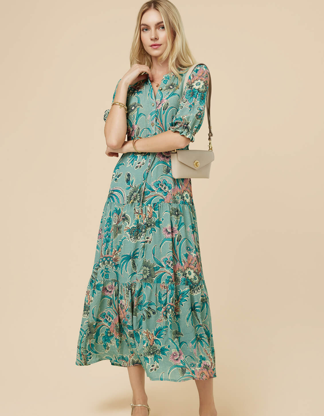 Lynette Midi Dress Bridge Street Blue | Spartina 449