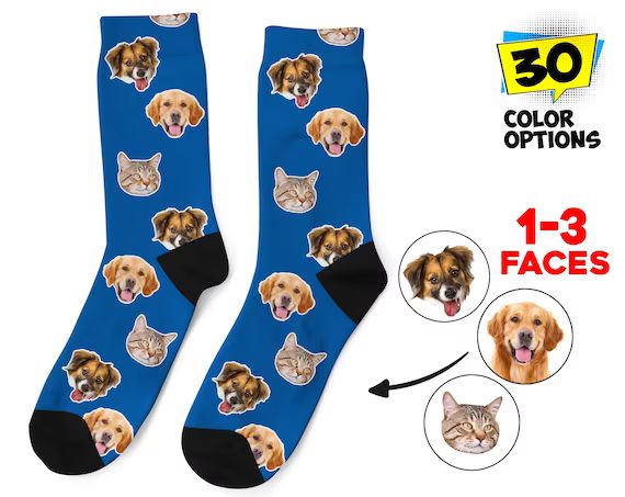 Custom Face Socks, Personalized Photo Socks, Picture Socks, Face on Socks, Customized Funny Photo... | Etsy (US)