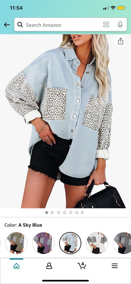 Denim leopard shacket lightning deal! Under $35, so many colors, sizes XS-XXL available so size inclusive! So cute for fall with leggings or jeans 

#LTKsalealert #LTKunder50 #LTKcurves