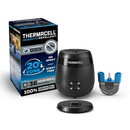 Thermacell E65 Rechargeable Mosquito Repeller + Fast Charging Dock, Packaging May Vary | Amazon (US)