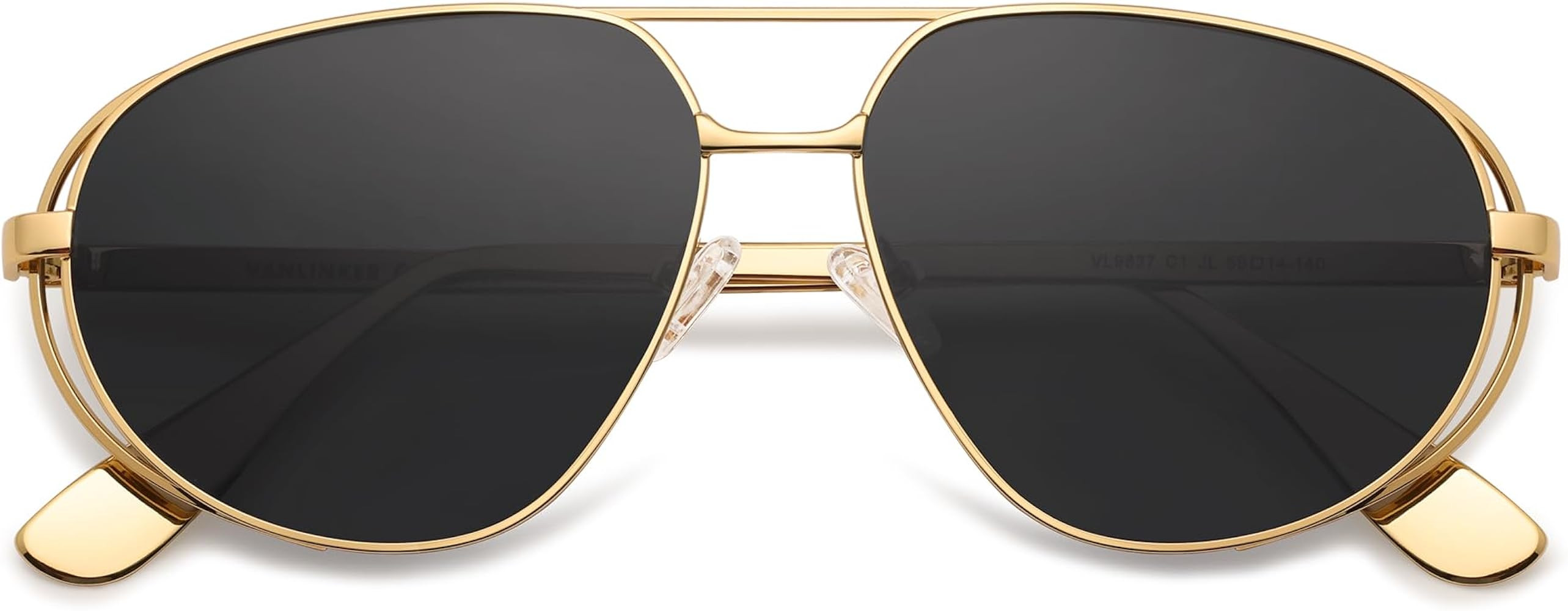 VANLINKER Retro Polarized Aviator Sunglasses for Women Men Classic Trendy Driving Sunglasses Desi... | Amazon (US)