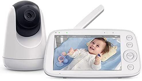Amazon.com: Baby Monitor, 5" 720P Video Baby Monitor with Pan-Tilt-Zoom Camera, Audio and Visual ... | Amazon (US)