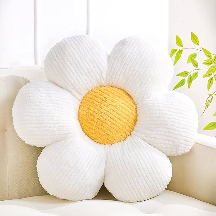 Flower Pillow Flowers Shaped Pillow Cushion Decorative Daisy Pillow for Bed Cute Throw Pillow Flo... | Amazon (US)