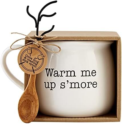 Mud Pie, Warm, Hot Cocoa Roasting Stick Set, mug 21 oz | fork 5 1/2" | Amazon (US)