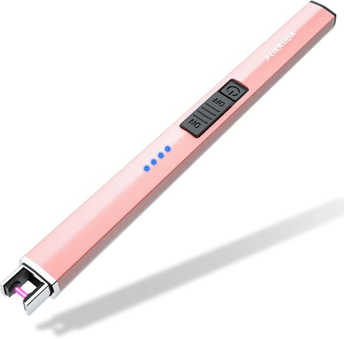 FUKKUDA Electric Candle Lighter with Safety Switch - USB Rechargeable Windproof & Flameless Plasm... | Amazon (US)