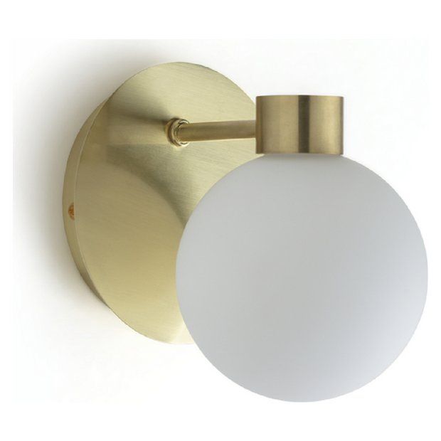 Habitat Salarino Opal Bathroom Wall Light - Brass | Habitat UK