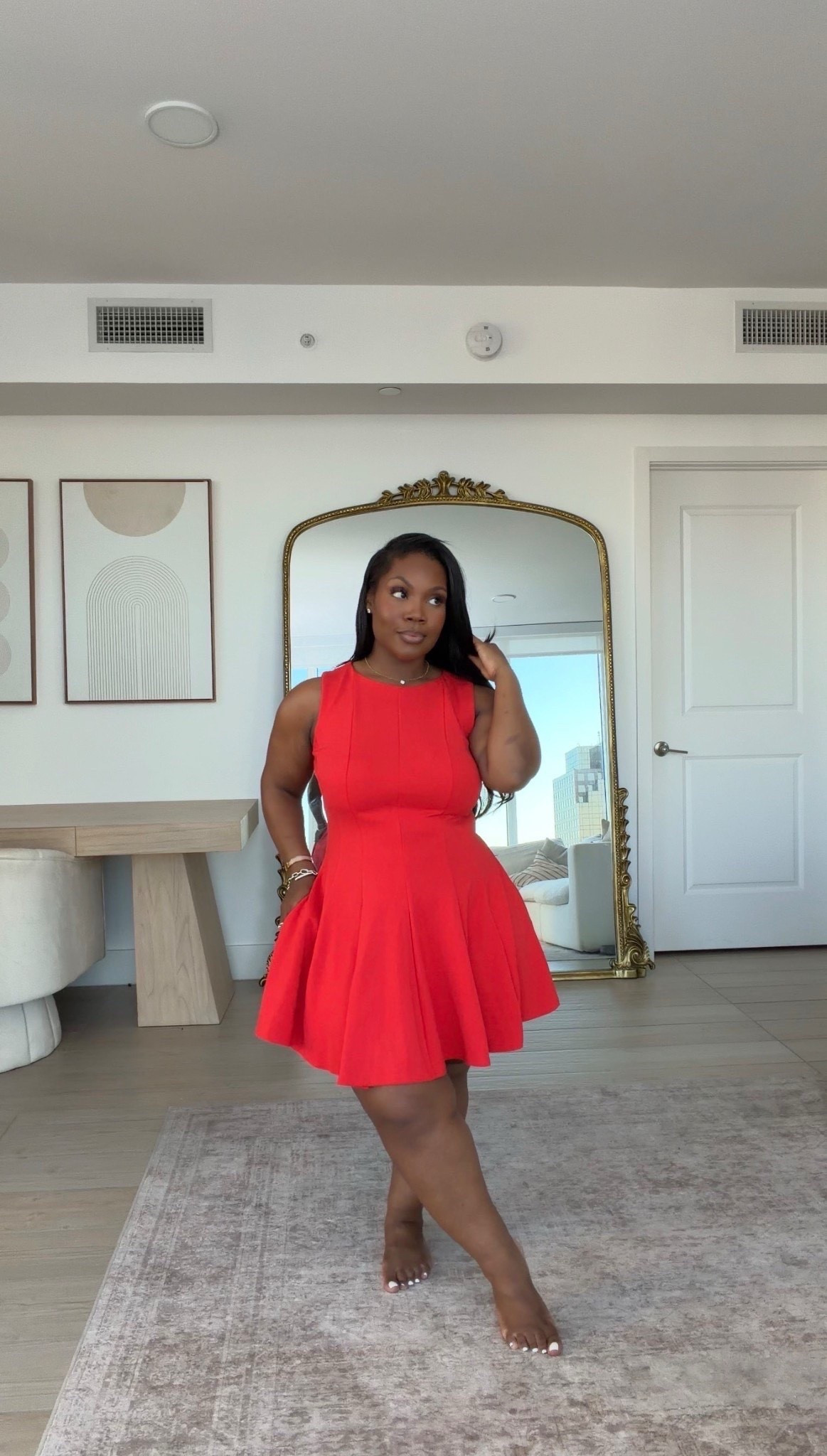 This little red hot @Express number is TOO good! 😍

Drsss is on sale for under $40!! ✨

Size | Large

Date night outfits, spring dresses, a line dress, Emmy Petitt

#LTKSaleAlert #LTKPetite #LTKMidsize