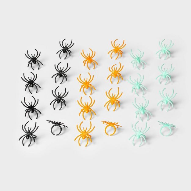 24ct Spider Ring Halloween Party Favors - Hyde & EEK! Boutique™ | Target