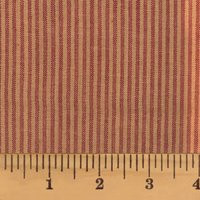 Full Yard - Heritage Red Stripe Homespun Cotton Fabric | Etsy (US)