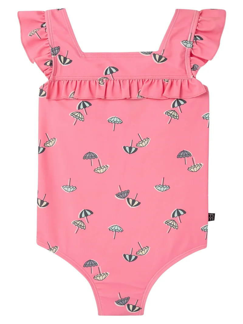 Modern Moments by Gerber Baby and Toddler Girl One-Piece Swimsuit, Sizes 0/3M-5T | Walmart (US)