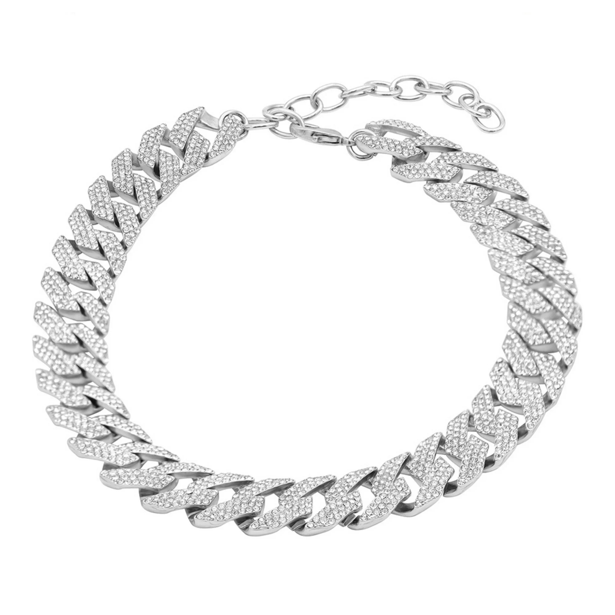 Adornia Sterling Silver Cubic Zirconia Curb Chain Collar Necklace | Kohl's