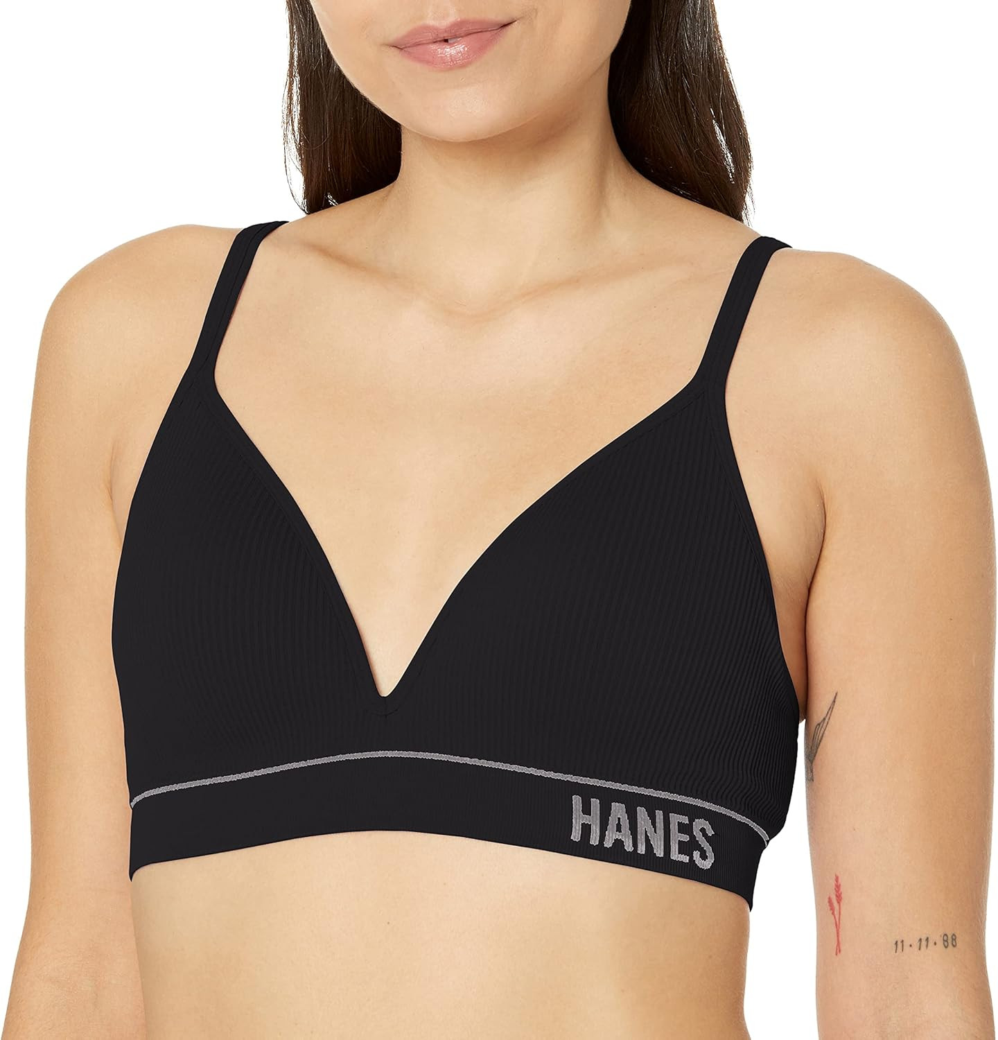 Hanes Women's Originals Contour Wireless, Seamless Rib Bralette, ComfortFlex Fit | Amazon (US)