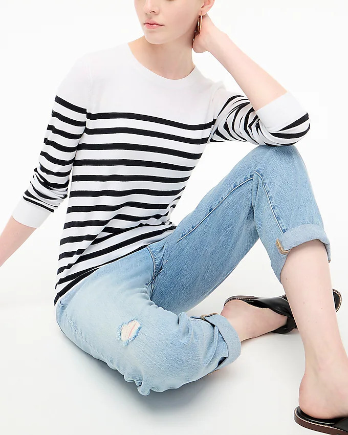 Striped Teddie sweater | J.Crew Factory