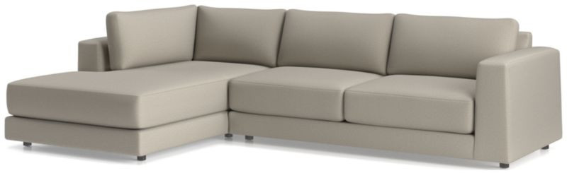 Peyton 2-Piece Left-Arm Bumper Sectional Sofa | Crate & Barrel | Crate & Barrel