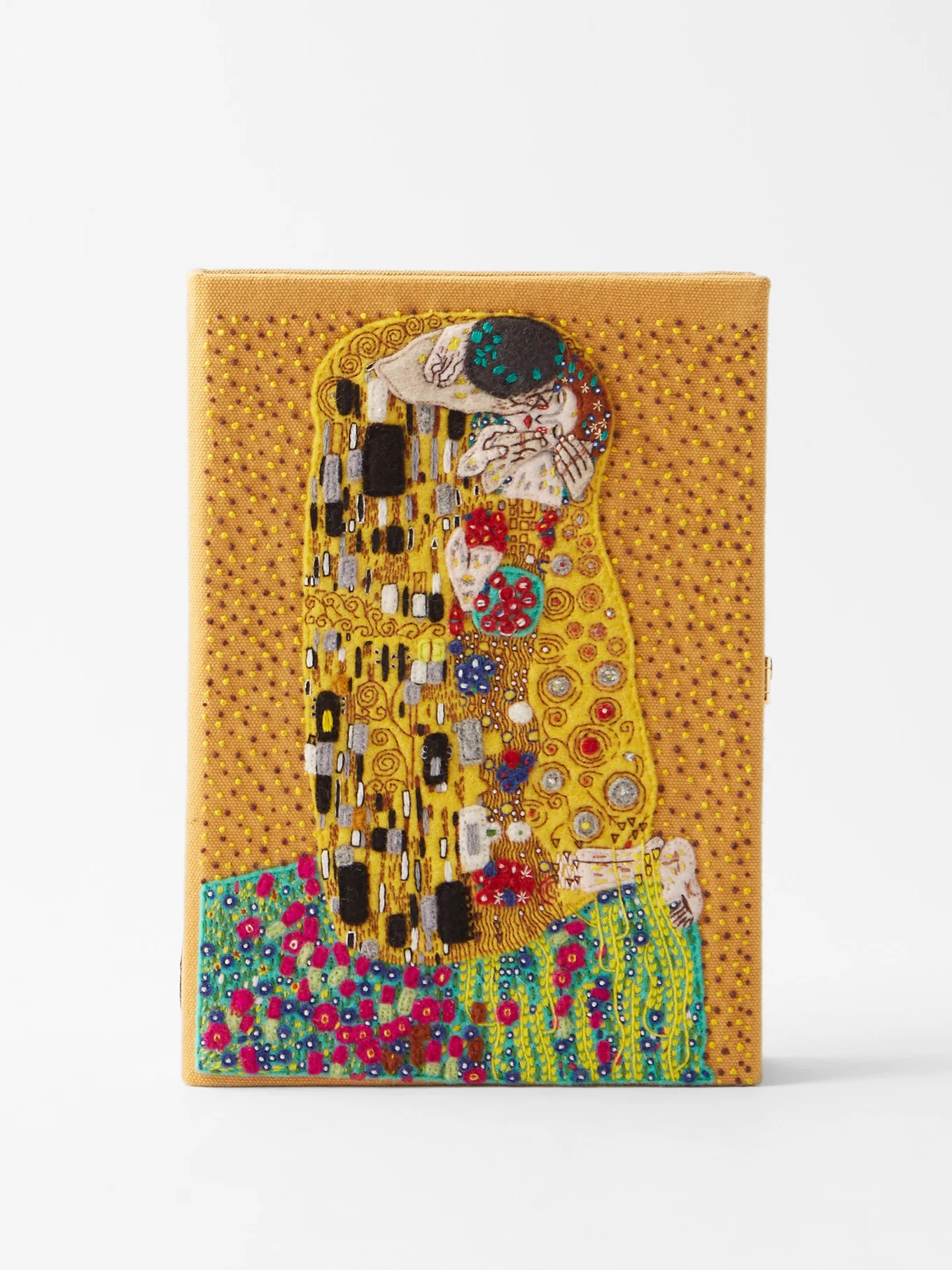 The Kiss embroidered book clutch bag | Olympia Le-Tan | Matches (US)