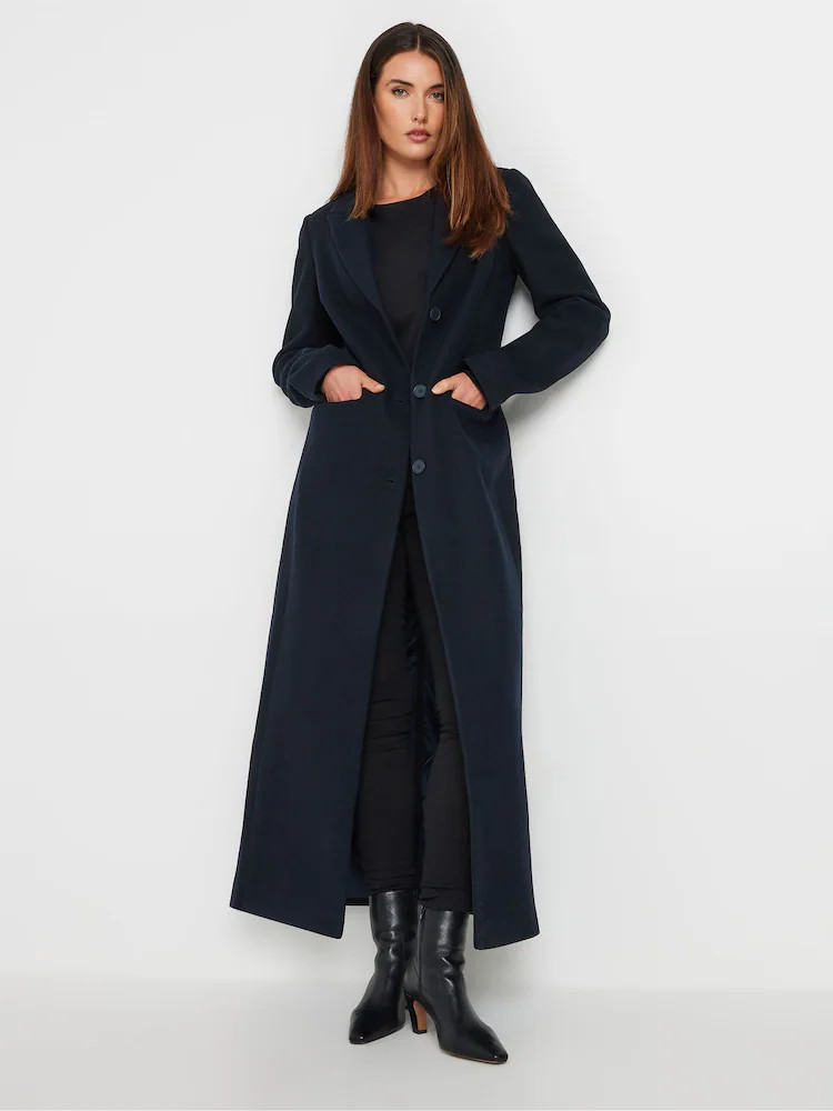 Long Tall Sally Blue Maxi City Coat | Next EU