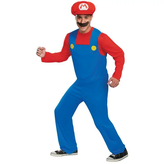Disguise Mens Super Mario Bros. Classic Mario Costume - Size Large/X Large | Walmart (US)