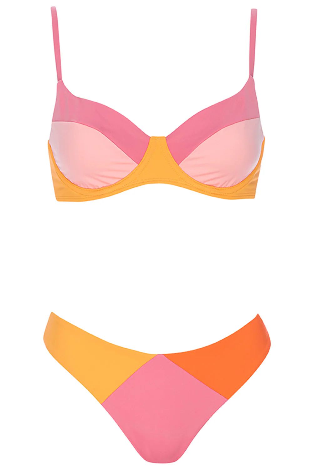 Destin Bikini Fiesta Tricolor Set | VETCHY