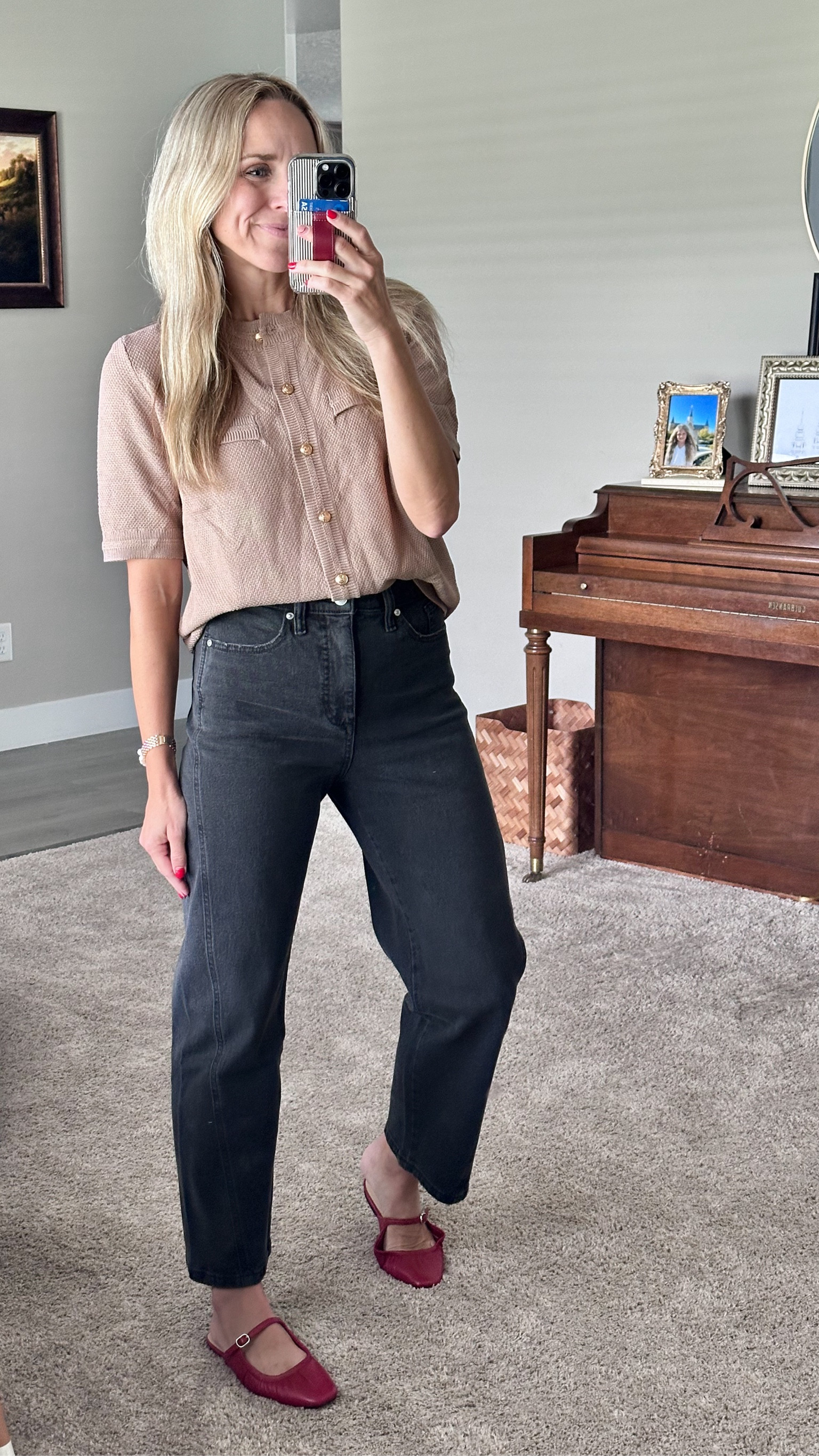 These Walmart barrel jeans are a 10/10! Fit, stretch, quality and color are all fantastic! 

This cardigan from Amazon is also going to be a favorite going into fall and winter!

Top: true to size 
Jeans: true to size or size down because they have a lot of stretch! 

#LTKBacktoSchool #LTKFindsUnder50 #LTKStyleTip
