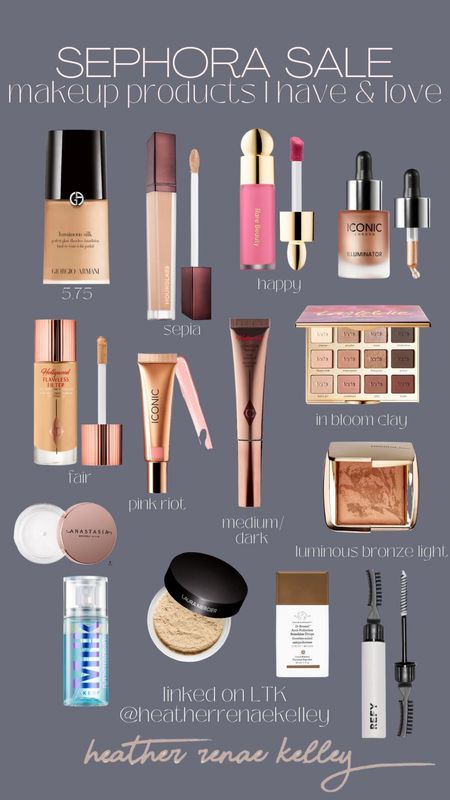 SEPHORA SALE - makeup products I have and love

Listed all shades I use too! 

• April 14: 30% off Sephora Collection items 
• April 14: 20% off and early sale access begins for Rouge members
• April 18: 15% off and sale access begins for VIB
• April 18: 10% off and sale access begins for basic Beauty Insider members

#LTKsalealert #LTKBeautySale #LTKbeauty