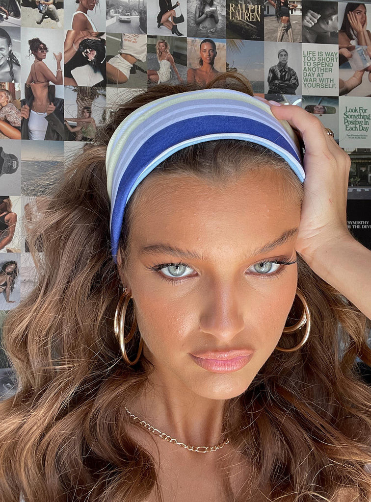 Aida Headband Blue Multi | Princess Polly US