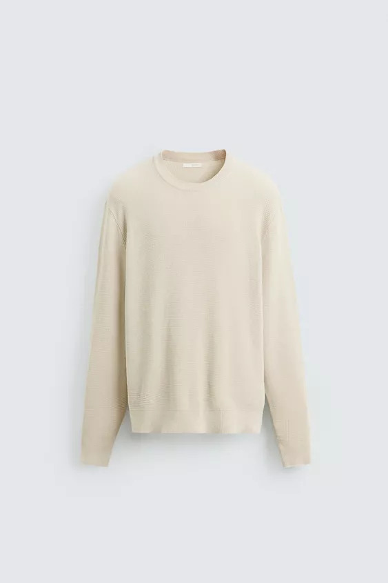 REGULAR FIT TEXTURED SWEATER | Zara US