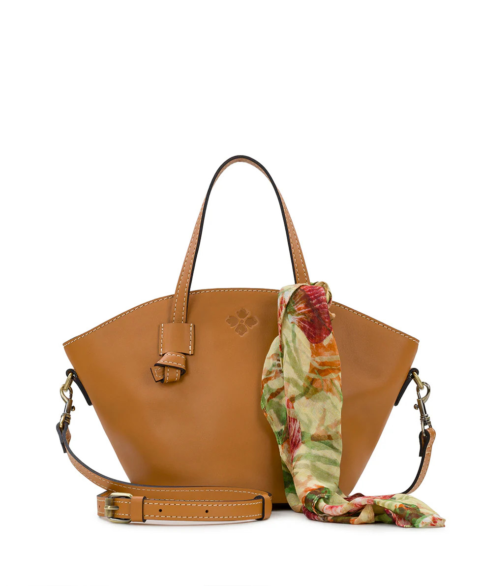 Corallina Tote with Scarf 
         Waxed Leather | Patricia Nash Designs