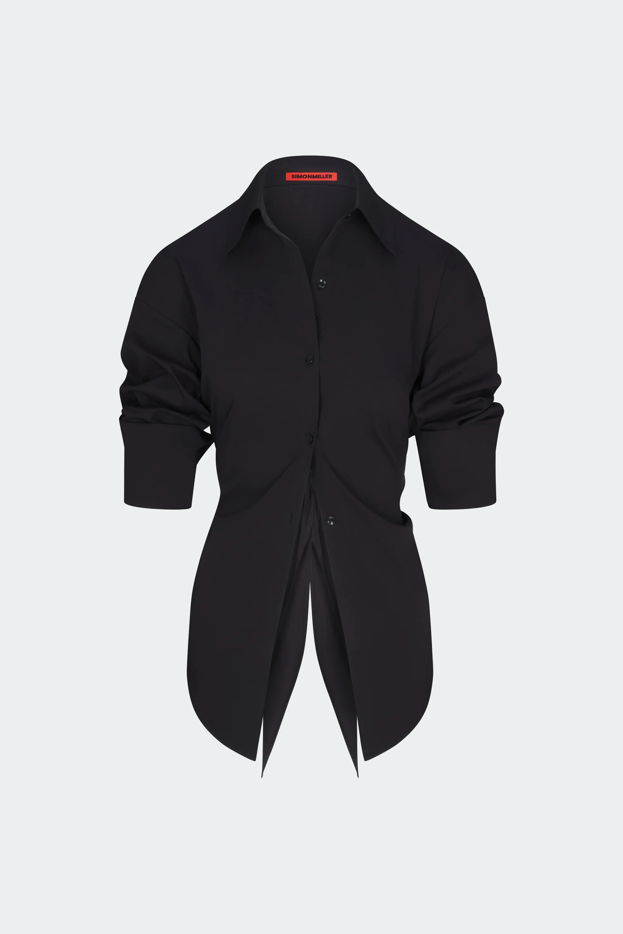 Loch
           Poplin Button Up in Black | Simon Miller