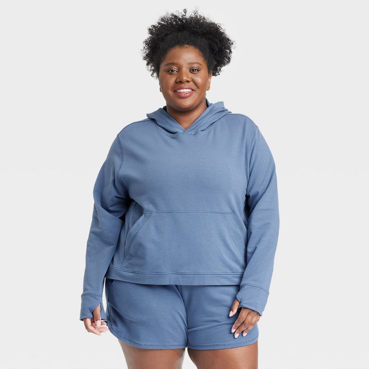 Women's Plus Size Ultra Value French Terry Hooded Sweatshirt - All in Motion™ | Target