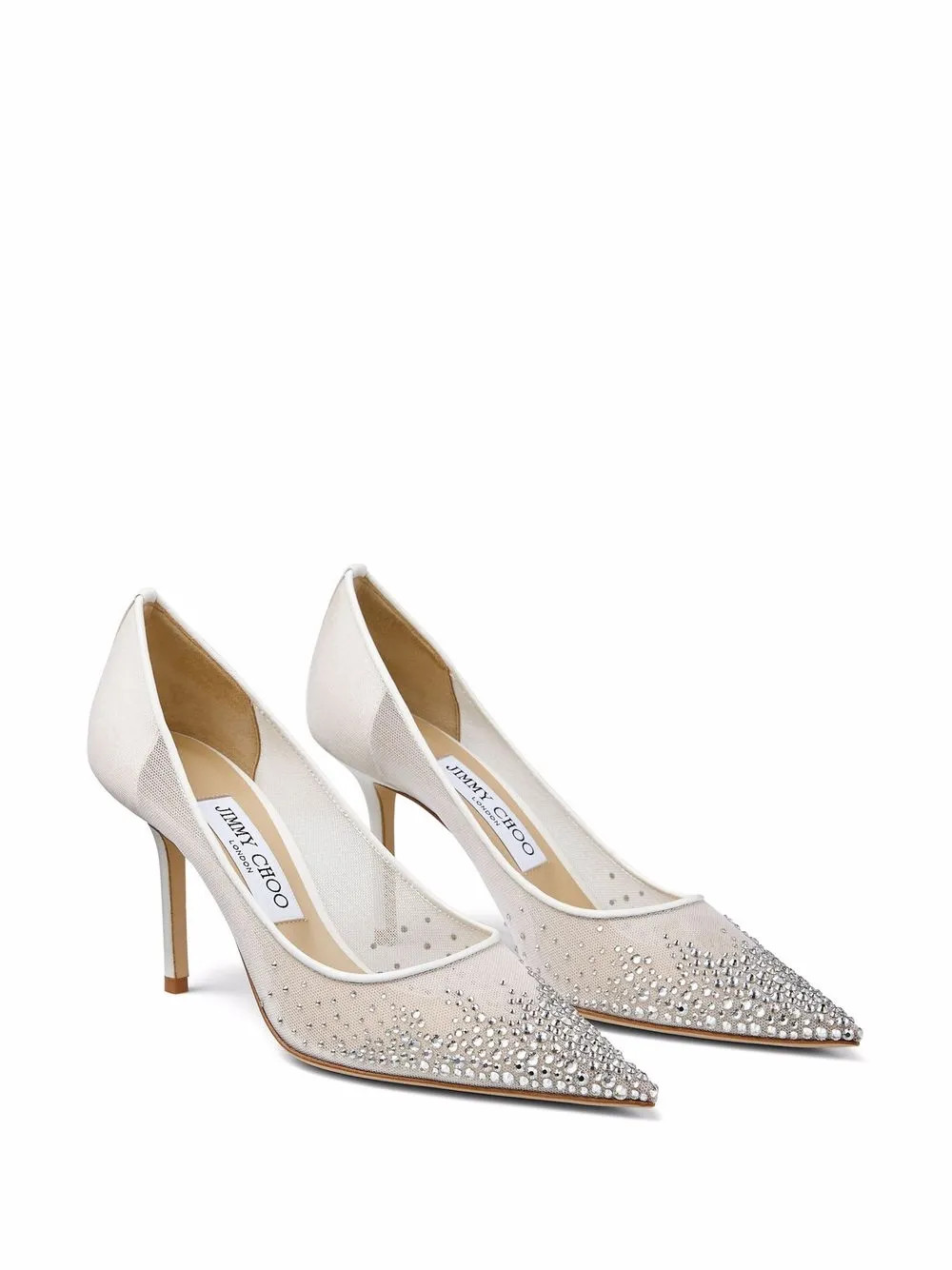 Jimmy Choo Love 85mm Pumps | White | FARFETCH BH | Farfetch Global