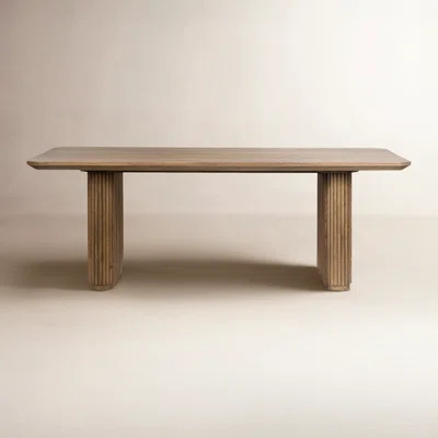 Vander 84" Oak Wood Dining Table | Wayfair North America