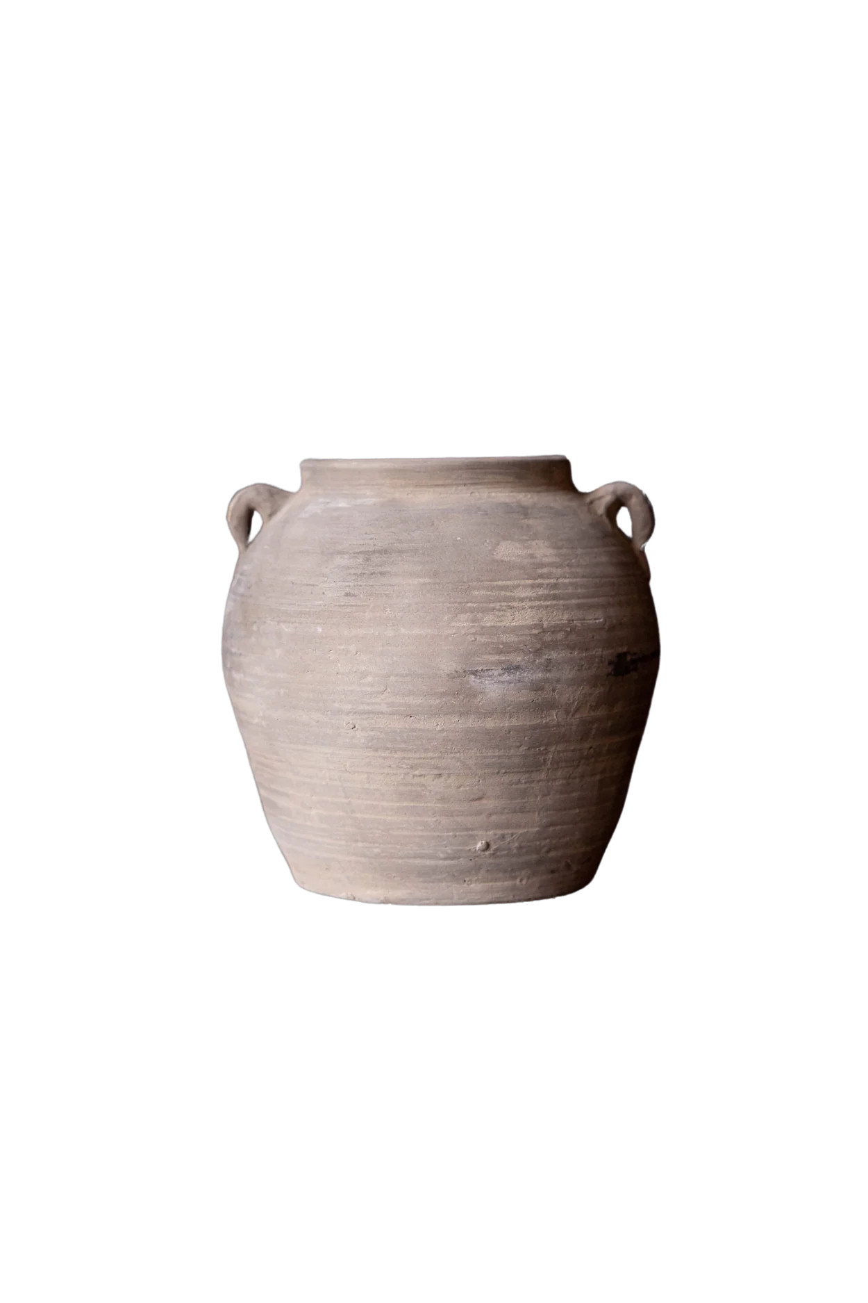 Vintage Grey Small Pot With Handles | Luxe B Co